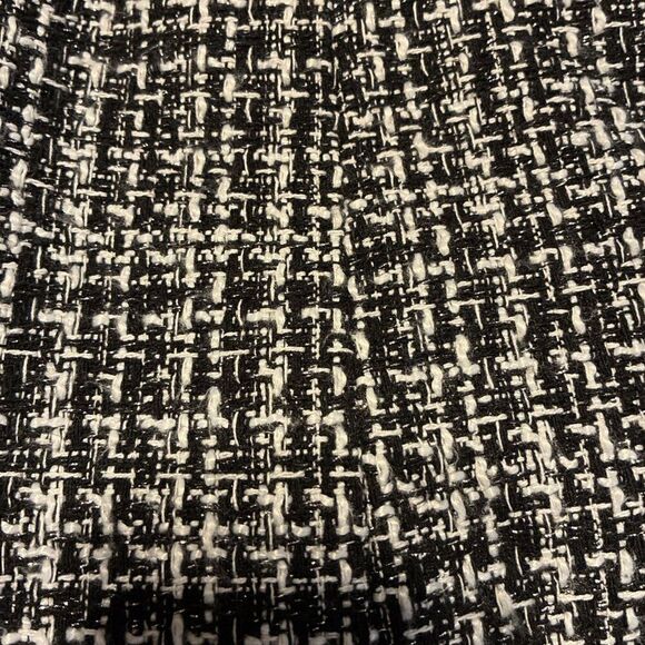 bcbg maxazria Black White Silver Metallic Tweed Long Sleeve Blazer Jacket Small - Picture 5 of 8